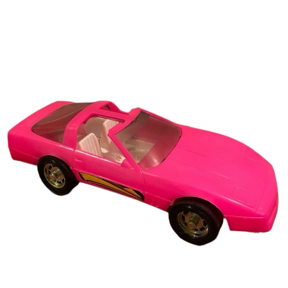 Vintage Barbie Corvette Hot Pink Made in USA 17.5‎ inches 1980’s